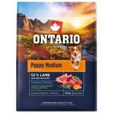 Ontario Medium Puppy Lamb with Brown rice 2,25 kg